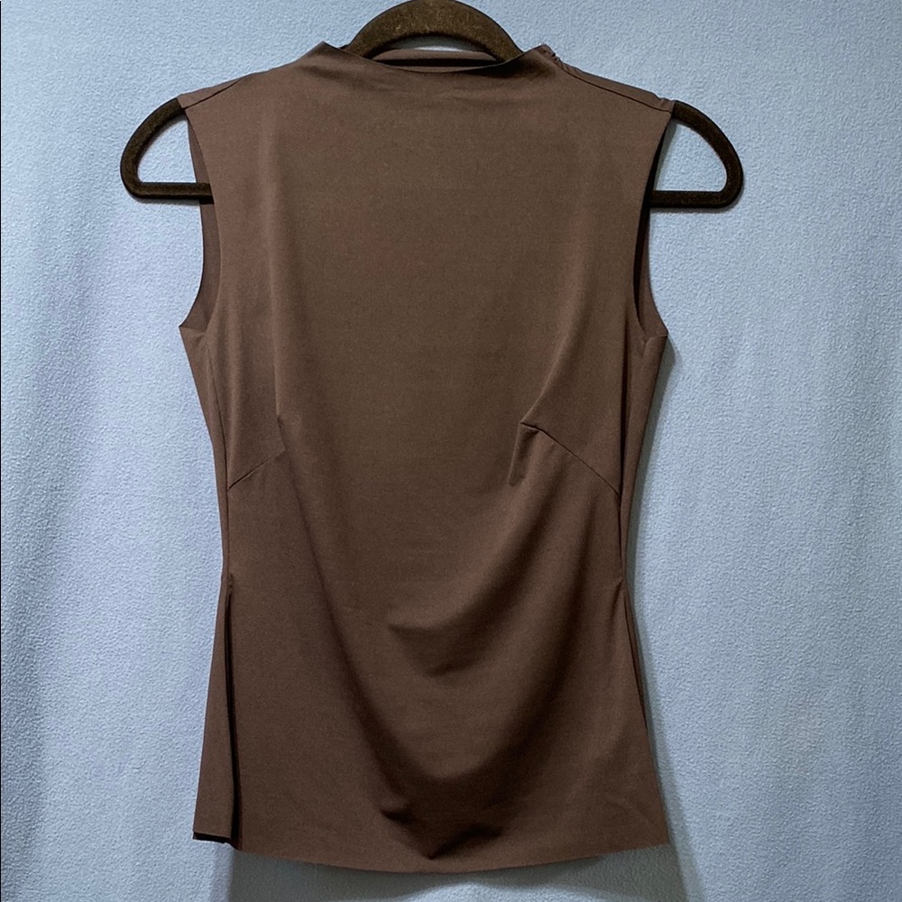 Elegant New Tear Drop Open Back Black Sleeveless Top